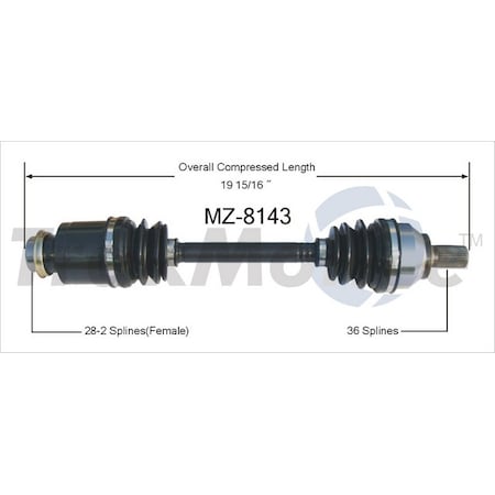 Cv Axle Shaft,Mz-8143